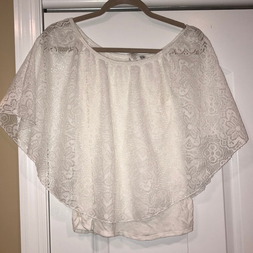 White lace top
